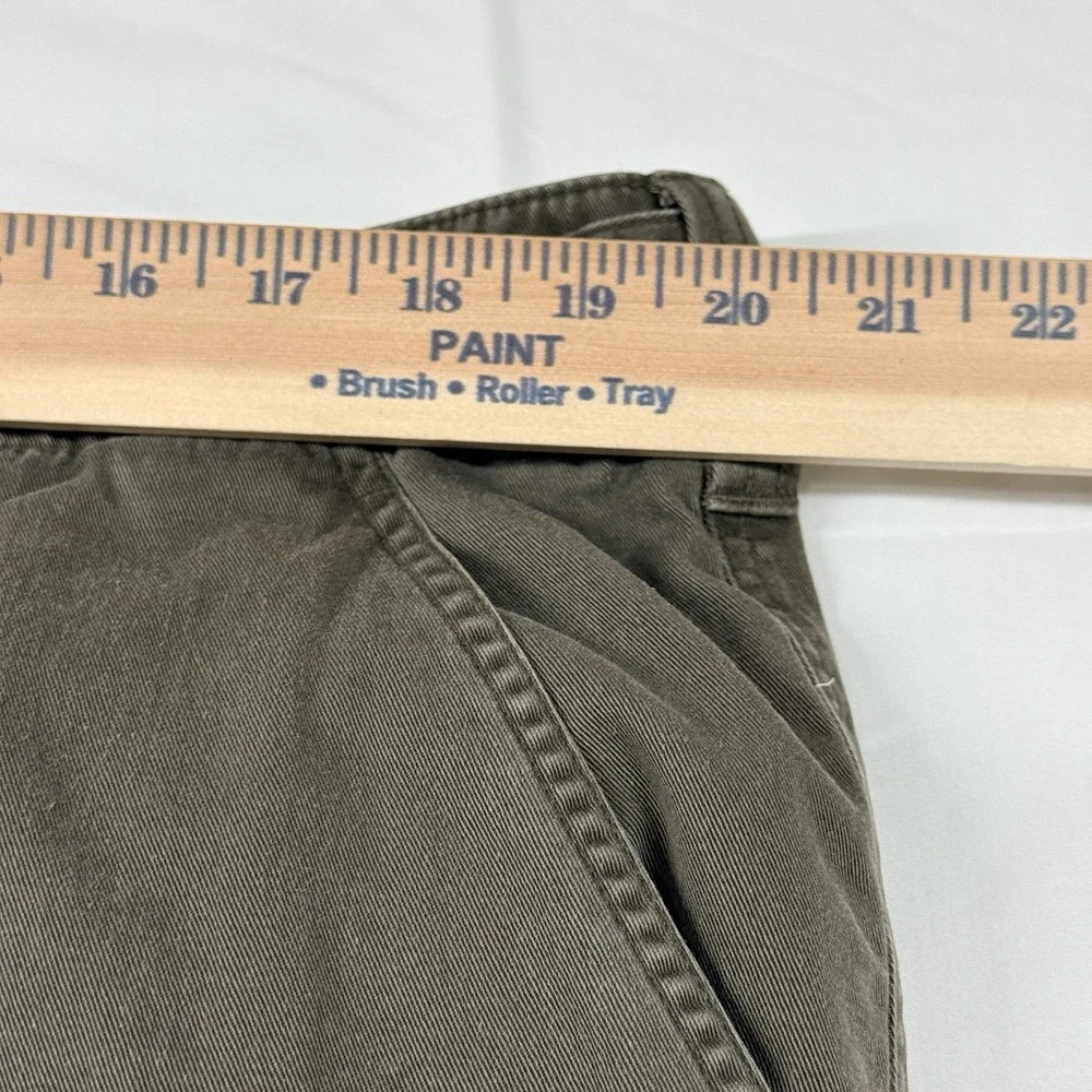J. Crew Flannel Lined Cargo Pants Mens 40x32 Button Fly Brown Utility‎ Fade Y2k